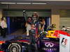GP ABU DHABI, 03.11.2013- Gara, Sebastian Vettel (GER) Red Bull Racing RB9 is celebrating the victory in parc ferme