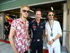 GP ABU DHABI, 03.11.2013- Christian Horner (GBR), Red Bull Racing, Sporting Director  with the music group 