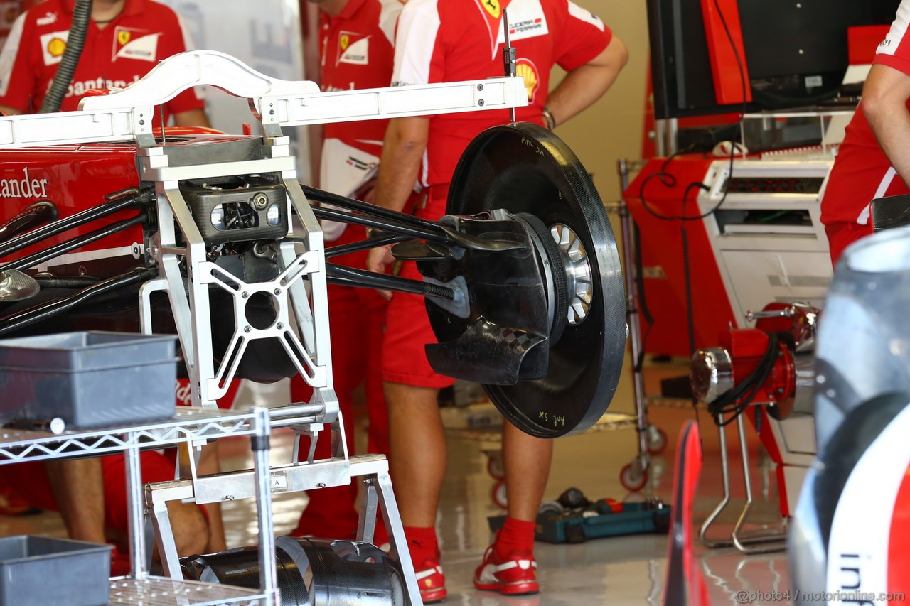 GP ABU DHABI, 31.10.2013- Ferrari F138 details