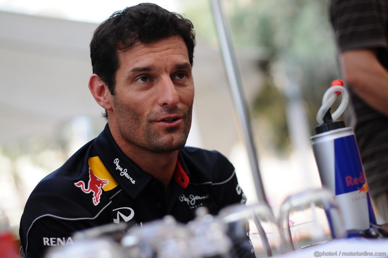 GP ABU DHABI, 31.10.2013- Mark Webber (AUS) Red Bull Racing RB9