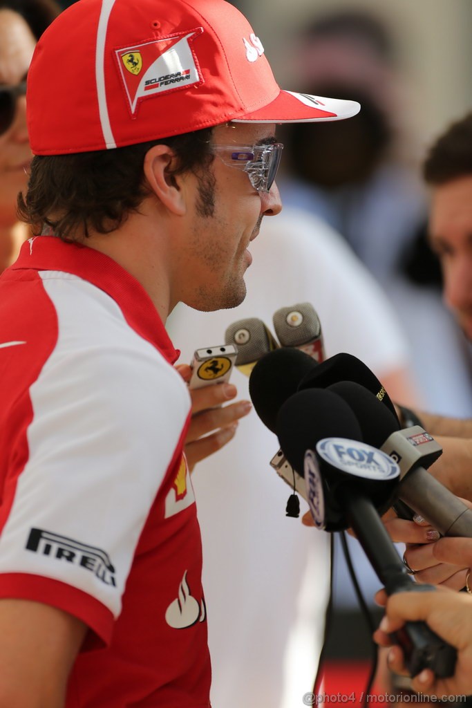 GP ABU DHABI, 31.10.2013- Fernando Alonso (ESP) Ferrari F138