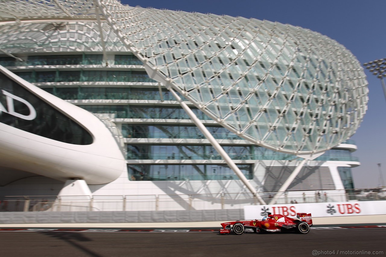 GP ABU DHABI, 02.11.2013- Prove Libere 3: Fernando Alonso (ESP) Ferrari F138 