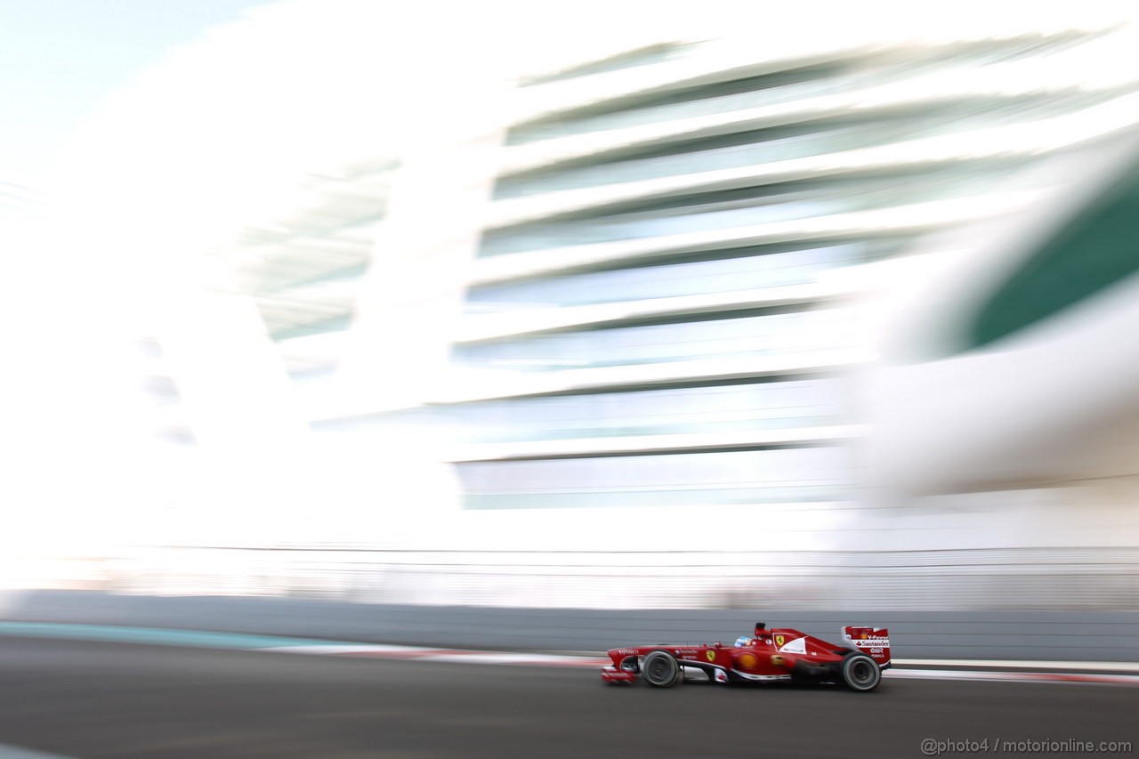 GP ABU DHABI, 02.11.2013- Prove Libere 3: Fernando Alonso (ESP) Ferrari F138 
