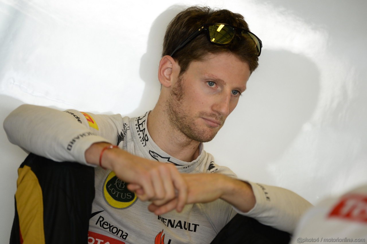 GP ABU DHABI, 02.11.2013- Prove Libere 3: Romain Grosjean (FRA) Lotus F1 Team E21 