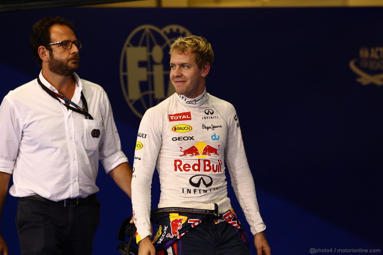 GP ABU DHABI, 02.11.2013- Qualifiche: Sebastian Vettel (GER) Red Bull Racing RB9 (secondo)

