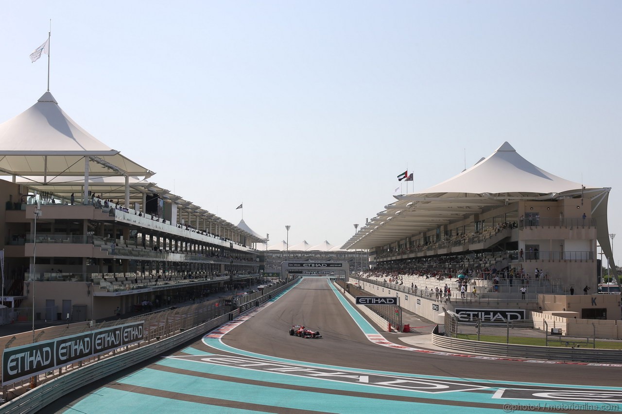 GP ABU DHABI, 02.11.2013- Prove Libere 3: Fernando Alonso (ESP) Ferrari F138 
