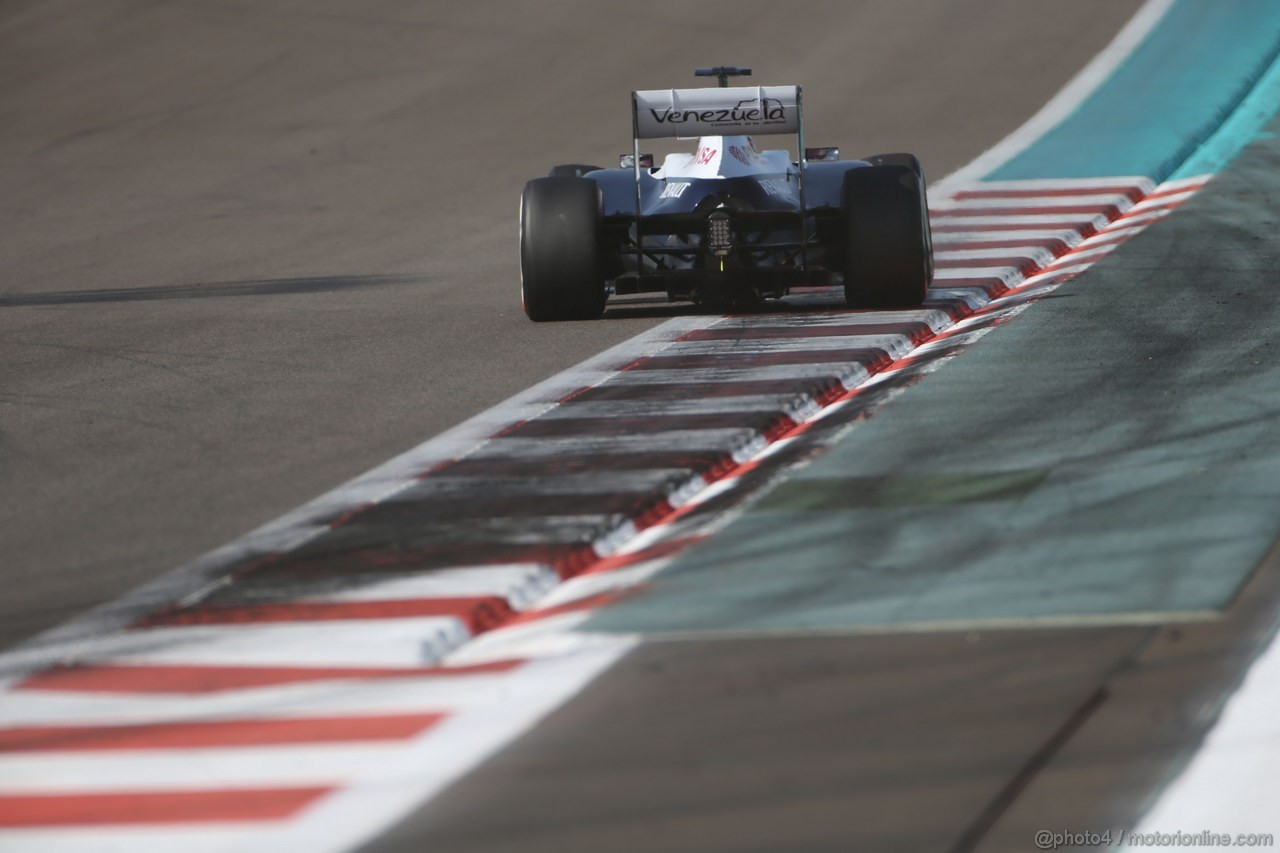 GP ABU DHABI, 02.11.2013- Prove Libere 3: Pastor Maldonado (VEN) Williams F1 Team FW35 
