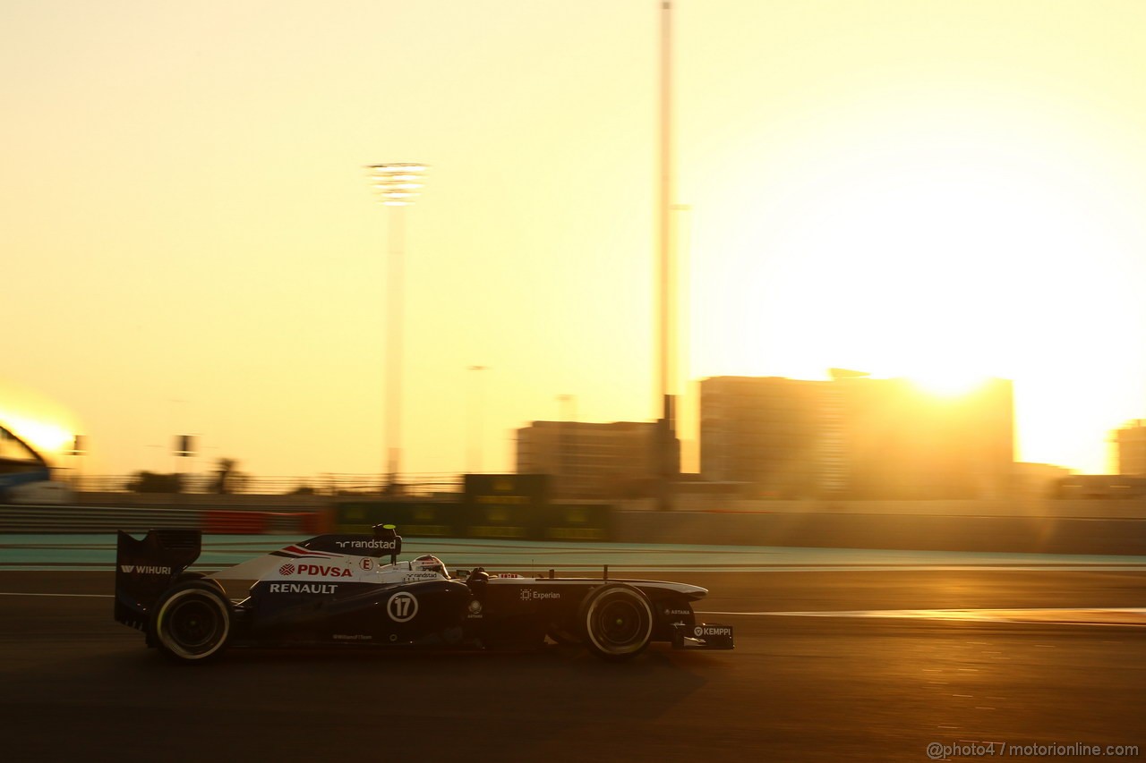 GP ABU DHABI, 02.11.2013- Qualifiche: Valtteri Bottas (FIN), Williams F1 Team FW35 
