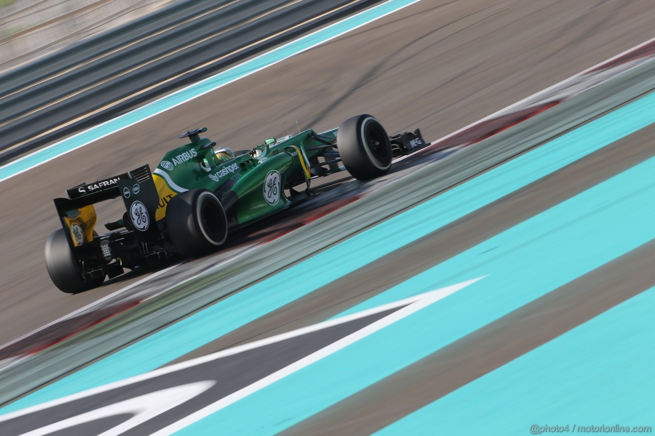 GP ABU DHABI, 02.11.2013- Prove Libere 3: Charles Pic (FRA) Caterham F1 Team CT03 
