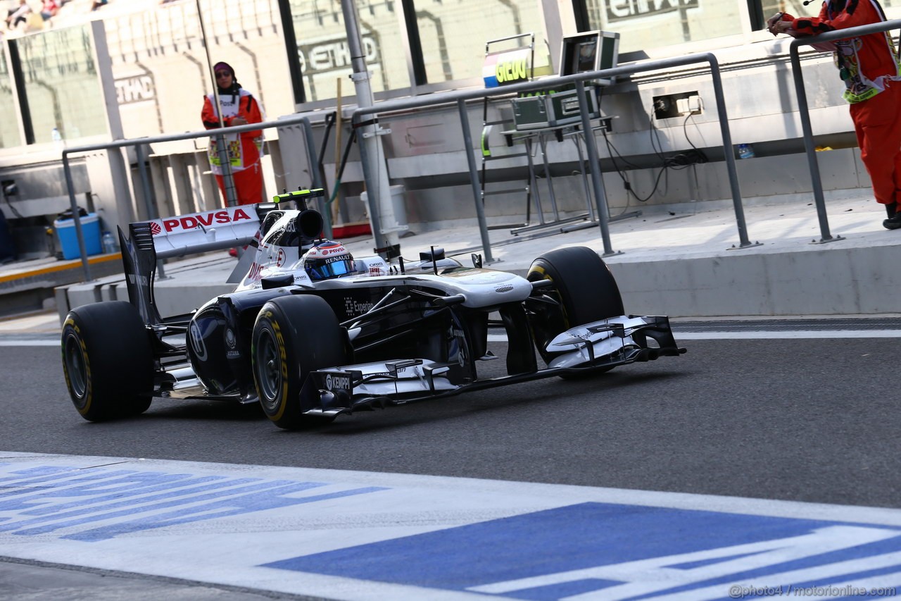GP ABU DHABI, 02.11.2013- Prove Libere 3: Valtteri Bottas (FIN), Williams F1 Team FW35 
