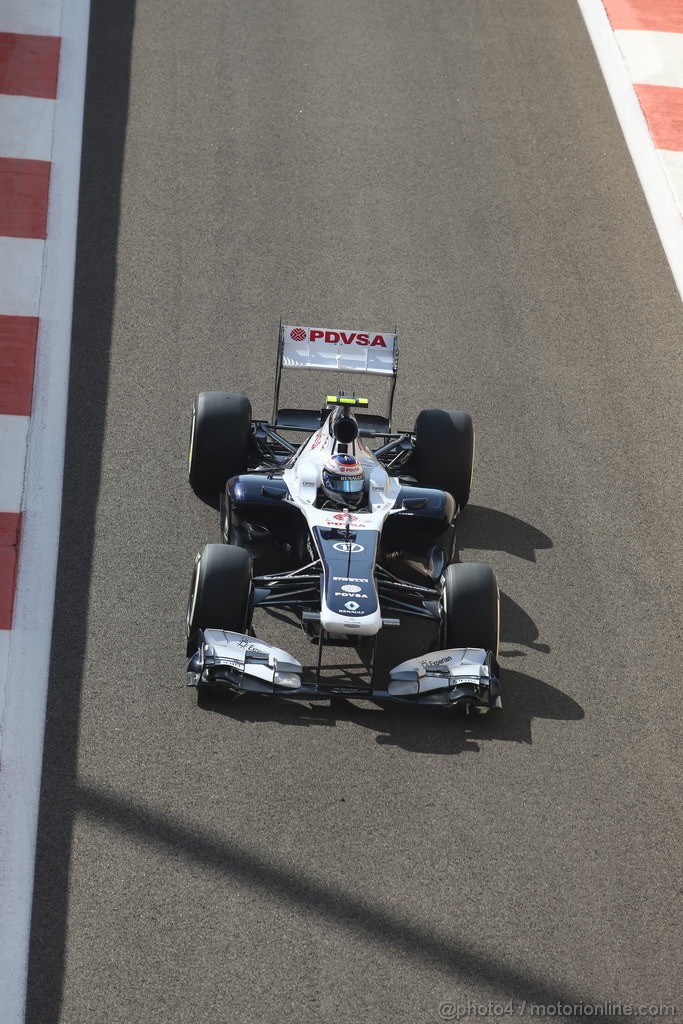 GP ABU DHABI, 02.11.2013- Prove Libere 3: Valtteri Bottas (FIN), Williams F1 Team FW35 

