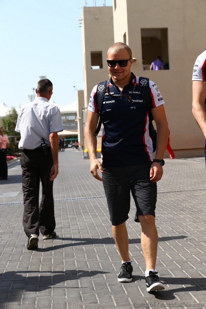 GP ABU DHABI, 02.11.2013- Valtteri Bottas (FIN), Williams F1 Team FW35 