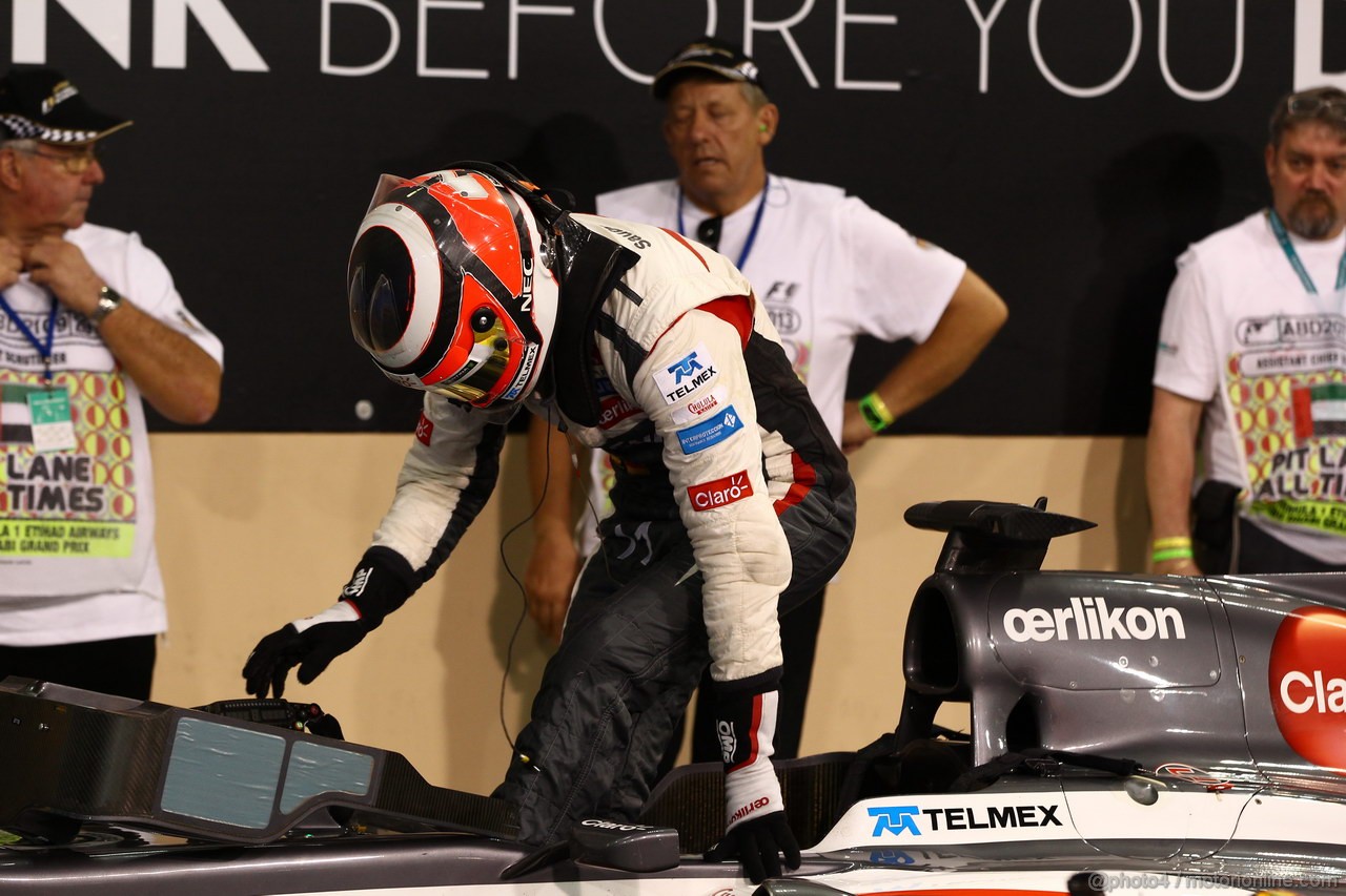 GP ABU DHABI, 02.11.2013- Qualifiche: Nico Hulkenberg (GER) Sauber F1 Team C32 
