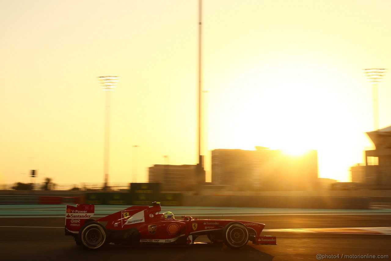 GP ABU DHABI, 02.11.2013- Qualifiche: Felipe Massa (BRA) Ferrari F138 

