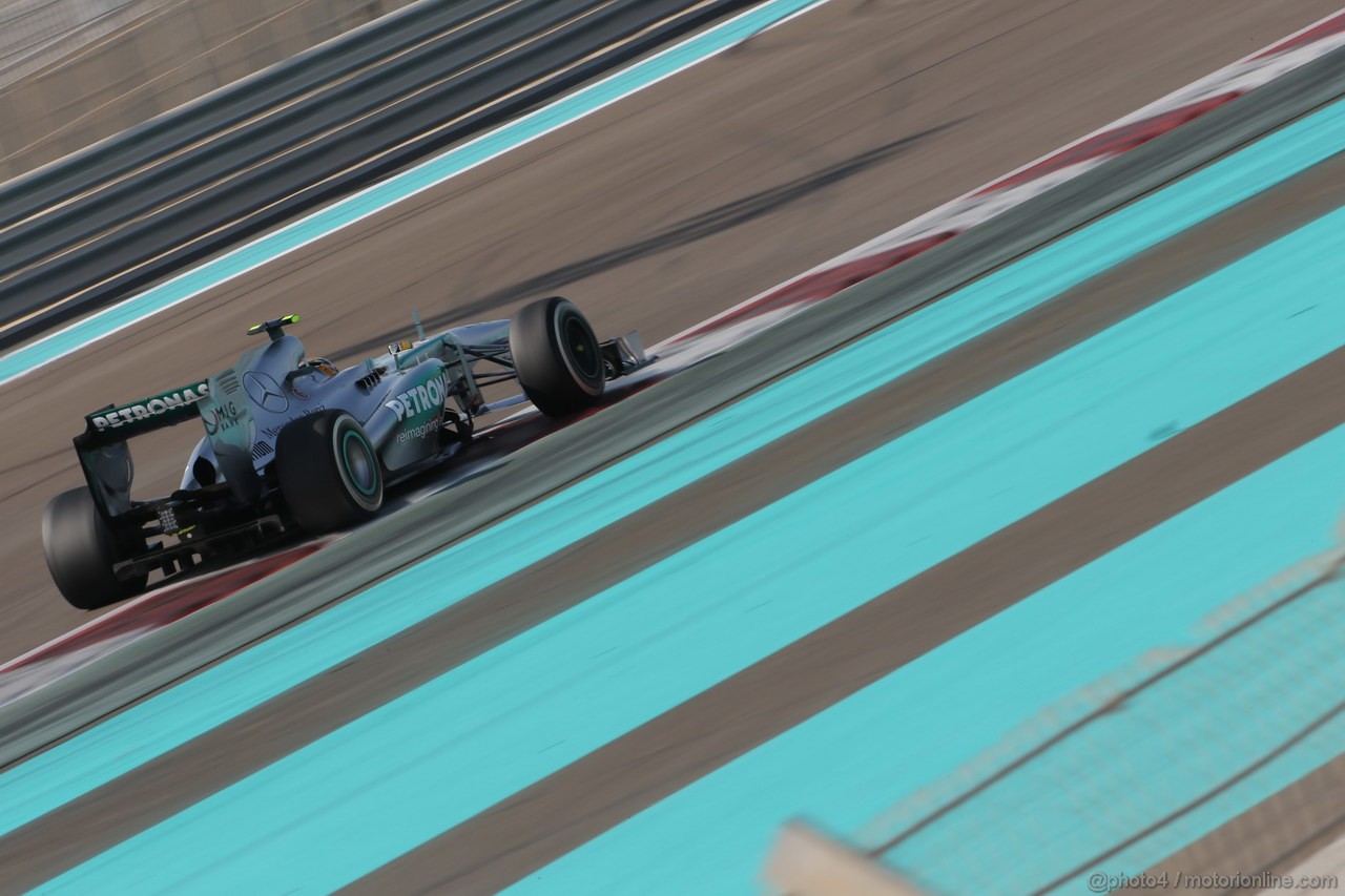 GP ABU DHABI, 02.11.2013- Prove Libere 3: Lewis Hamilton (GBR) Mercedes AMG F1 W04 
