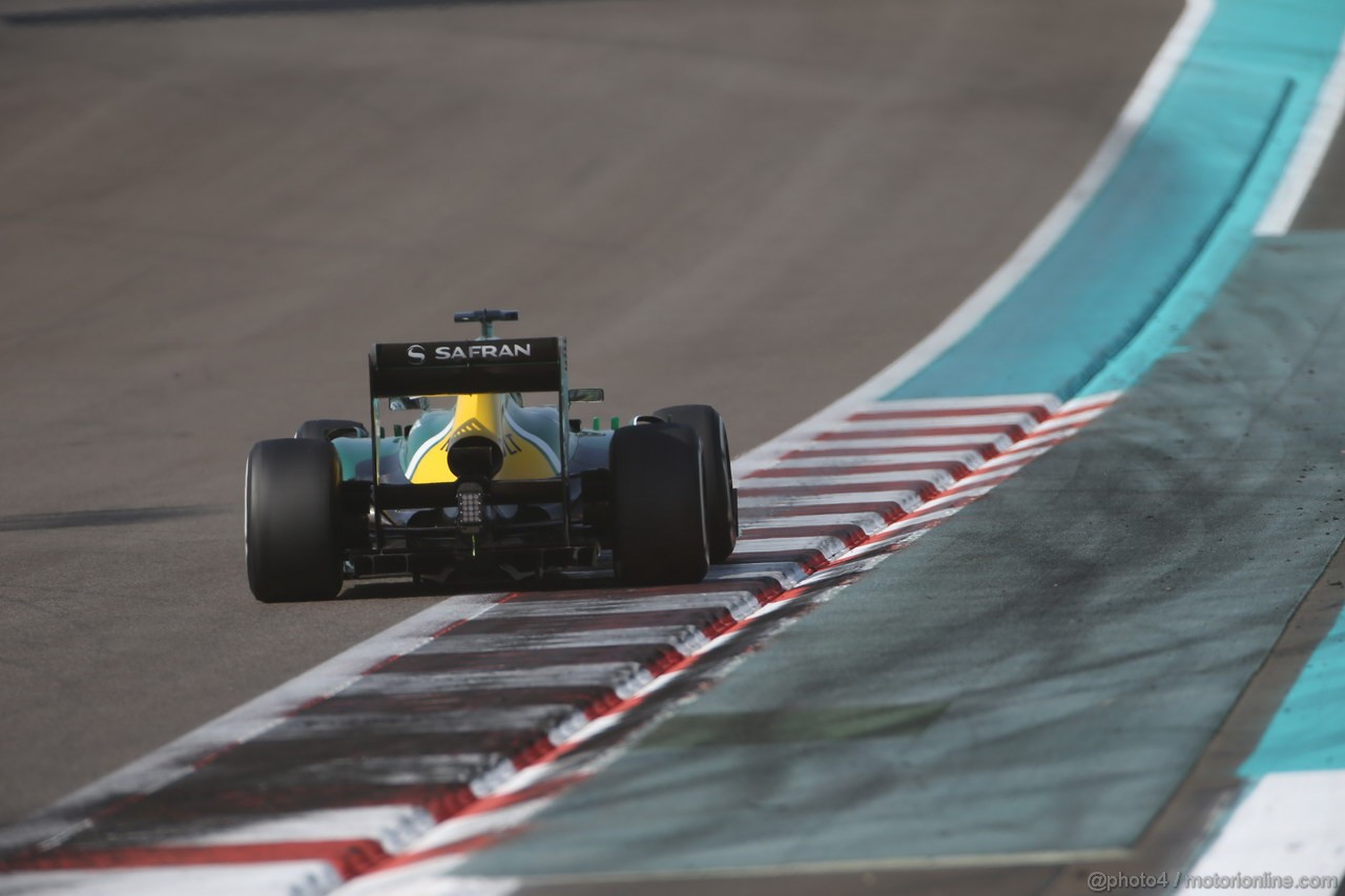 GP ABU DHABI, 02.11.2013- Prove Libere 3: Charles Pic (FRA) Caterham F1 Team CT03 
