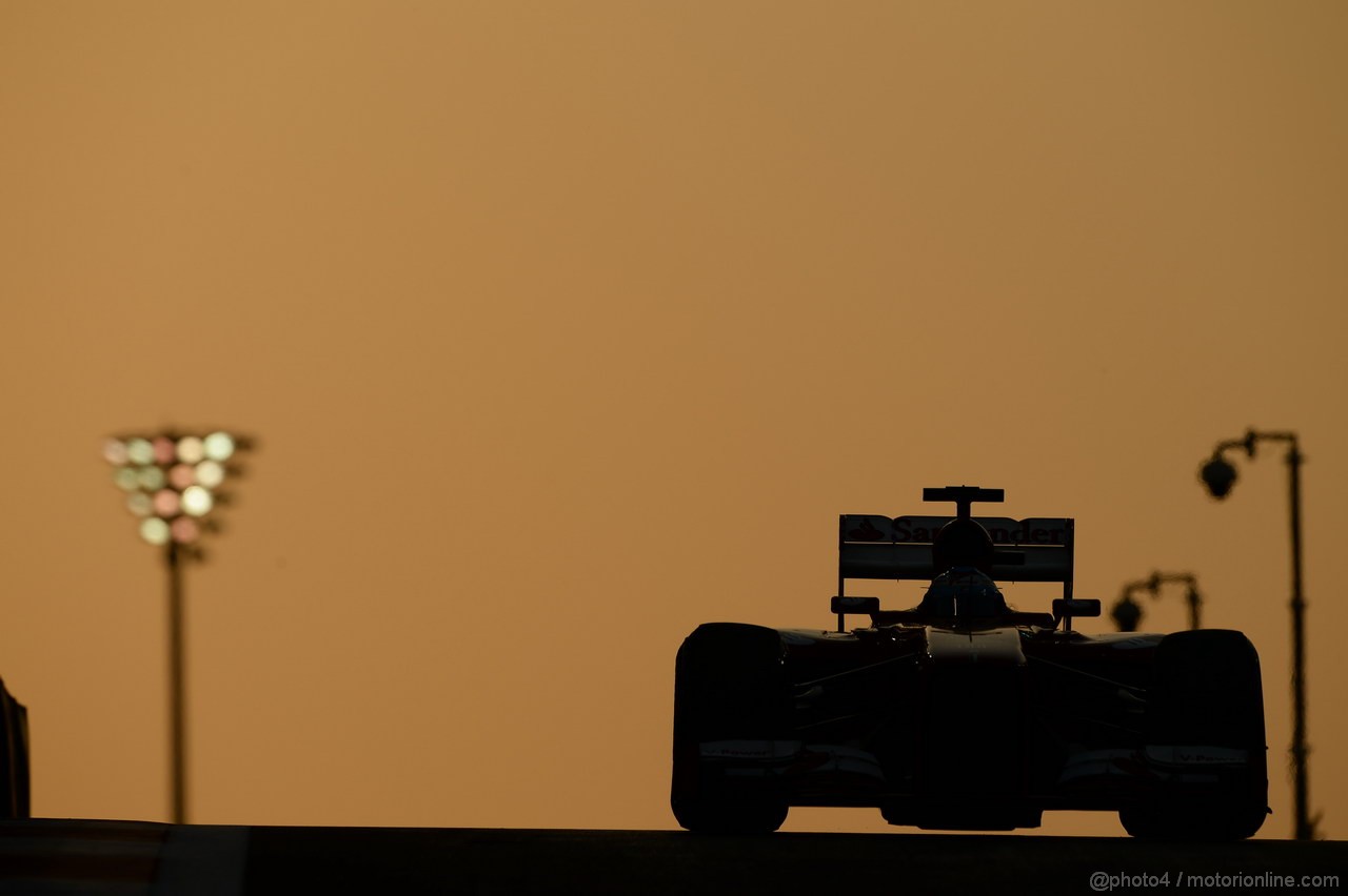 GP ABU DHABI, 02.11.2013- Qualifiche: Fernando Alonso (ESP) Ferrari F138 
