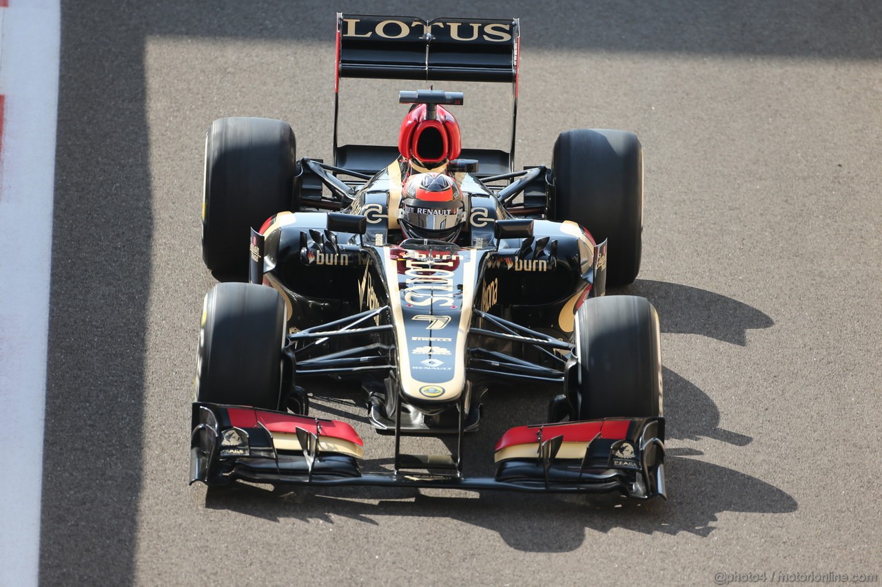 GP ABU DHABI, 02.11.2013- Prove Libere 3: Kimi Raikkonen (FIN) Lotus F1 Team E21 
