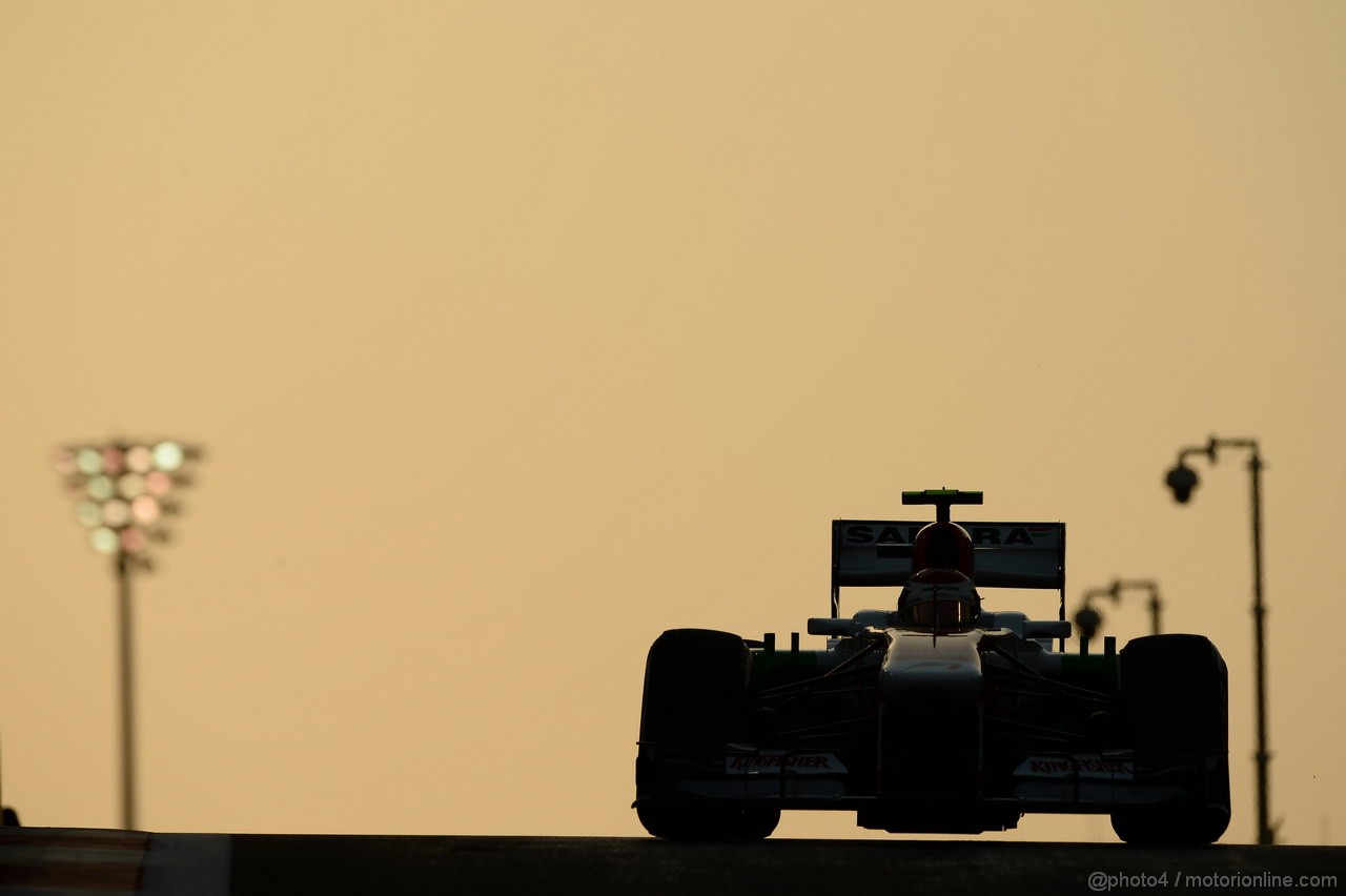 GP ABU DHABI, 02.11.2013- Qualifiche: Adrian Sutil (GER), Sahara Force India F1 Team VJM06 
