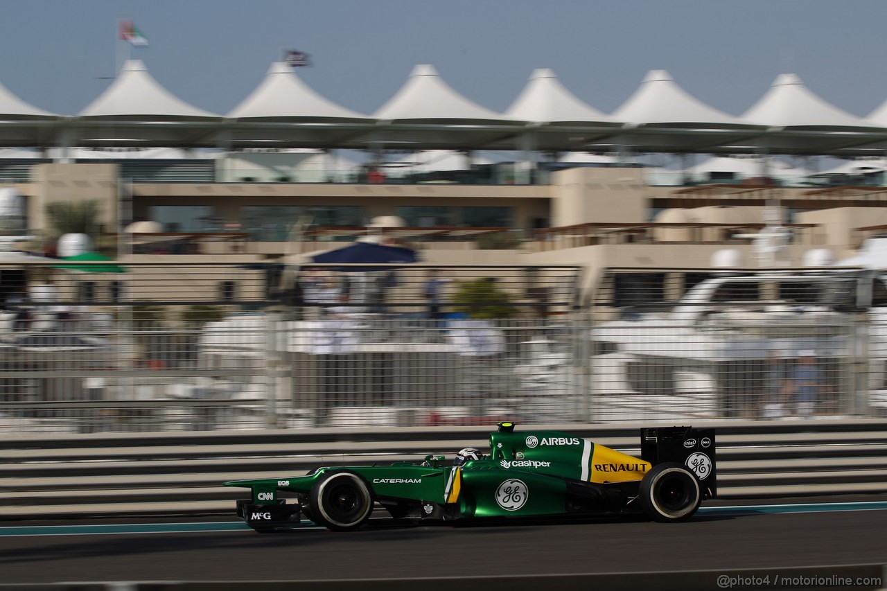 GP ABU DHABI, 02.11.2013- Prove Libere 3: Giedo Van der Garde (NED), Caterham F1 Team CT03 
