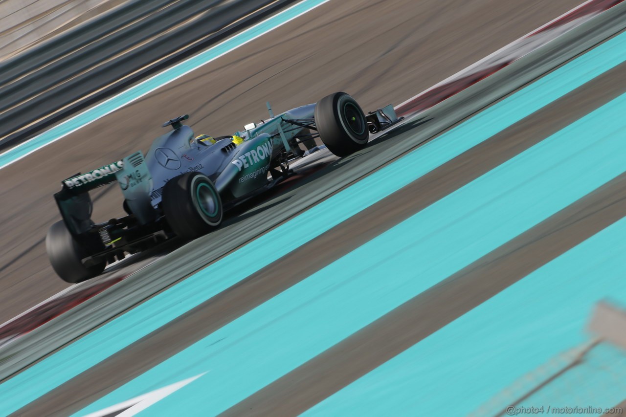 GP ABU DHABI, 02.11.2013- Prove Libere 3: Nico Rosberg (GER) Mercedes AMG F1 W04 
