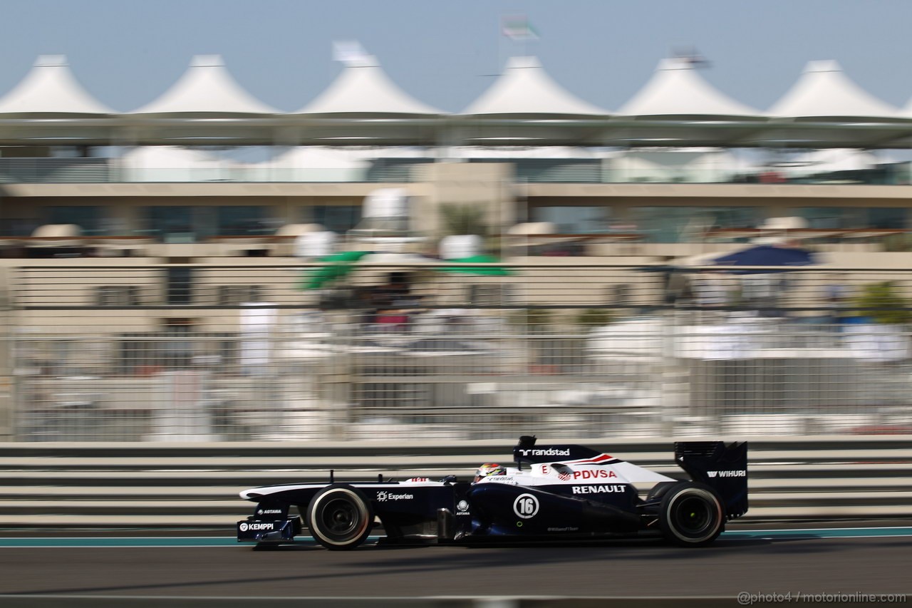 GP ABU DHABI, 02.11.2013- Prove Libere 3: Pastor Maldonado (VEN) Williams F1 Team FW35 
