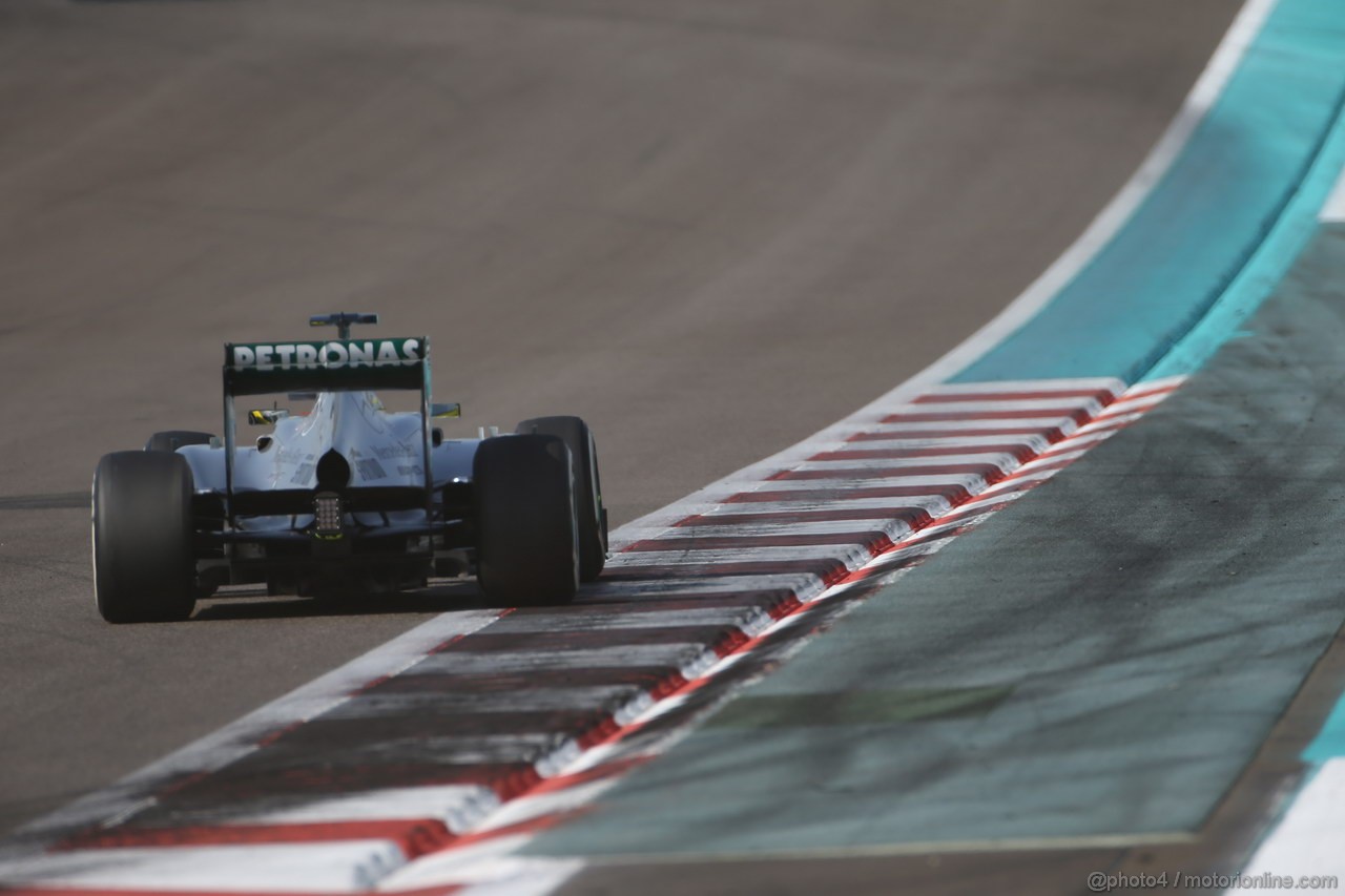GP ABU DHABI, 02.11.2013- Prove Libere 3: Nico Rosberg (GER) Mercedes AMG F1 W04 
