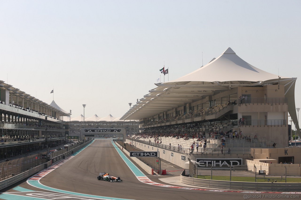 GP ABU DHABI, 02.11.2013- Prove Libere 3: Adrian Sutil (GER), Sahara Force India F1 Team VJM06 

