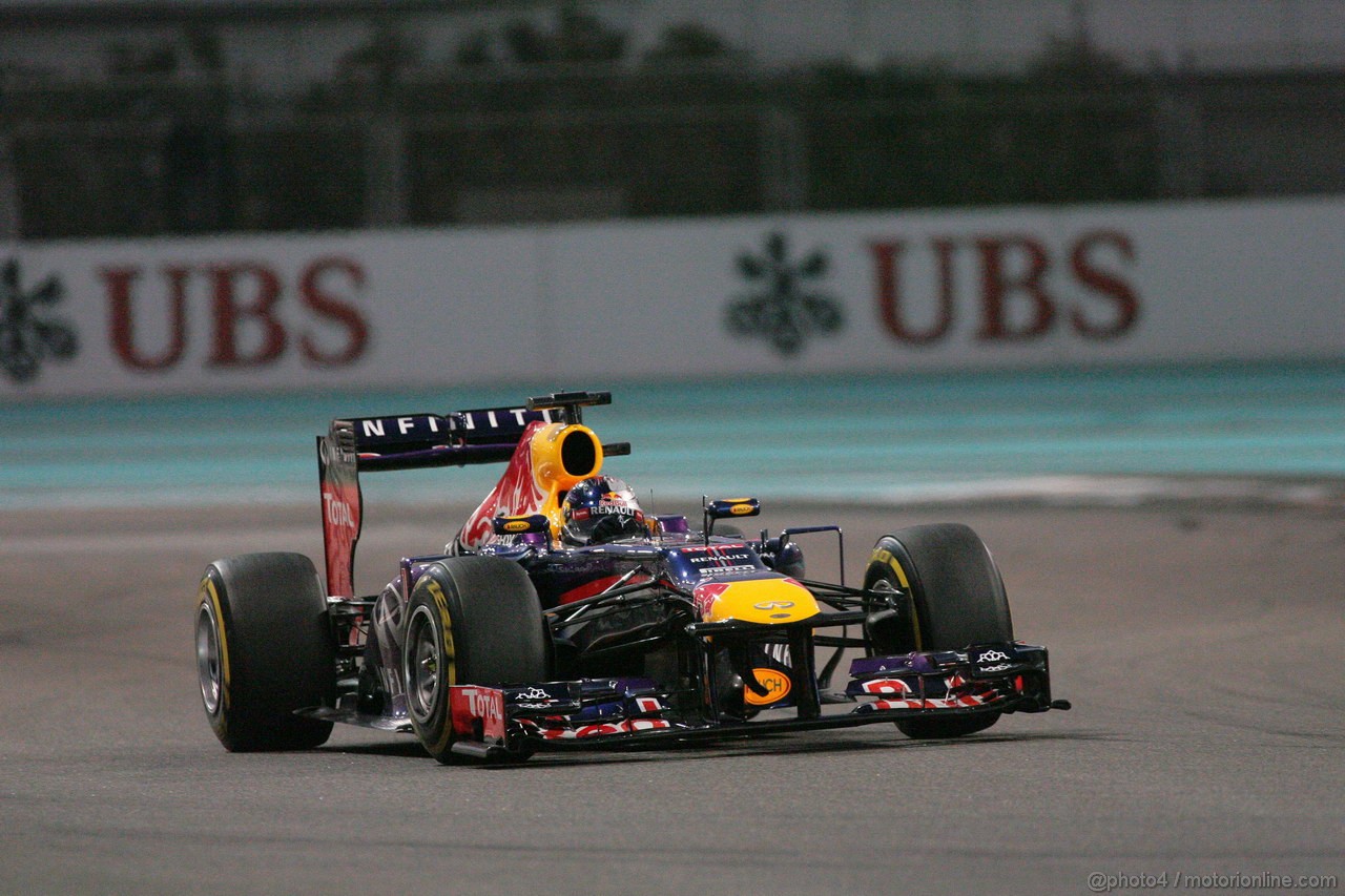 GP ABU DHABI, 02.11.2013- Qualifiche: Sebastian Vettel (GER) Red Bull Racing RB9 