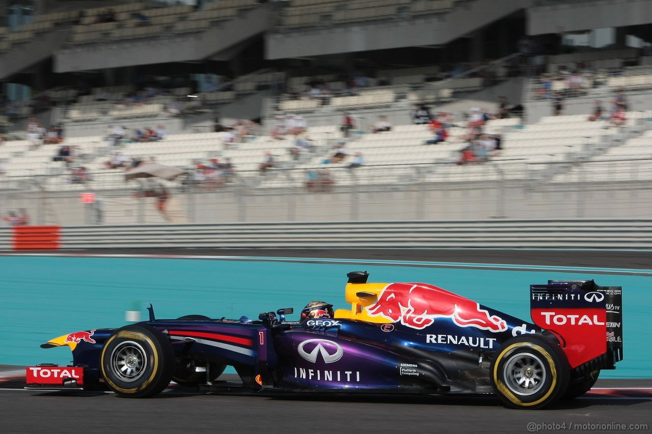 GP ABU DHABI, 02.11.2013- Qualifiche: Sebastian Vettel (GER) Red Bull Racing RB9 