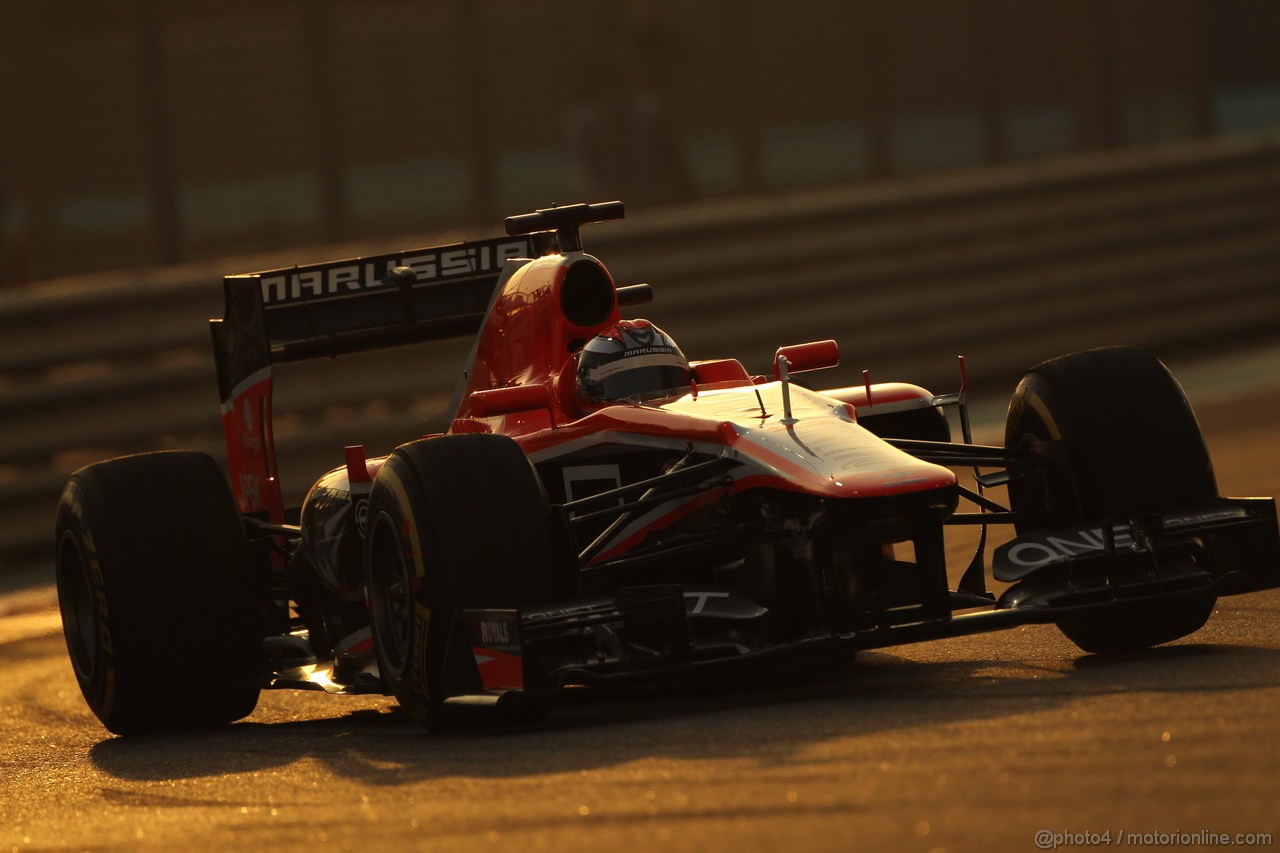GP ABU DHABI, 02.11.2013- Qualifiche: Jules Bianchi (FRA) Marussia F1 Team MR02 