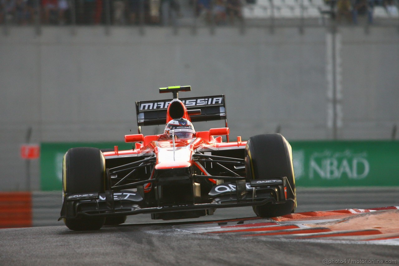 GP ABU DHABI, 02.11.2013- Qualifiche: Max Chilton (GBR), Marussia F1 Team MR02 