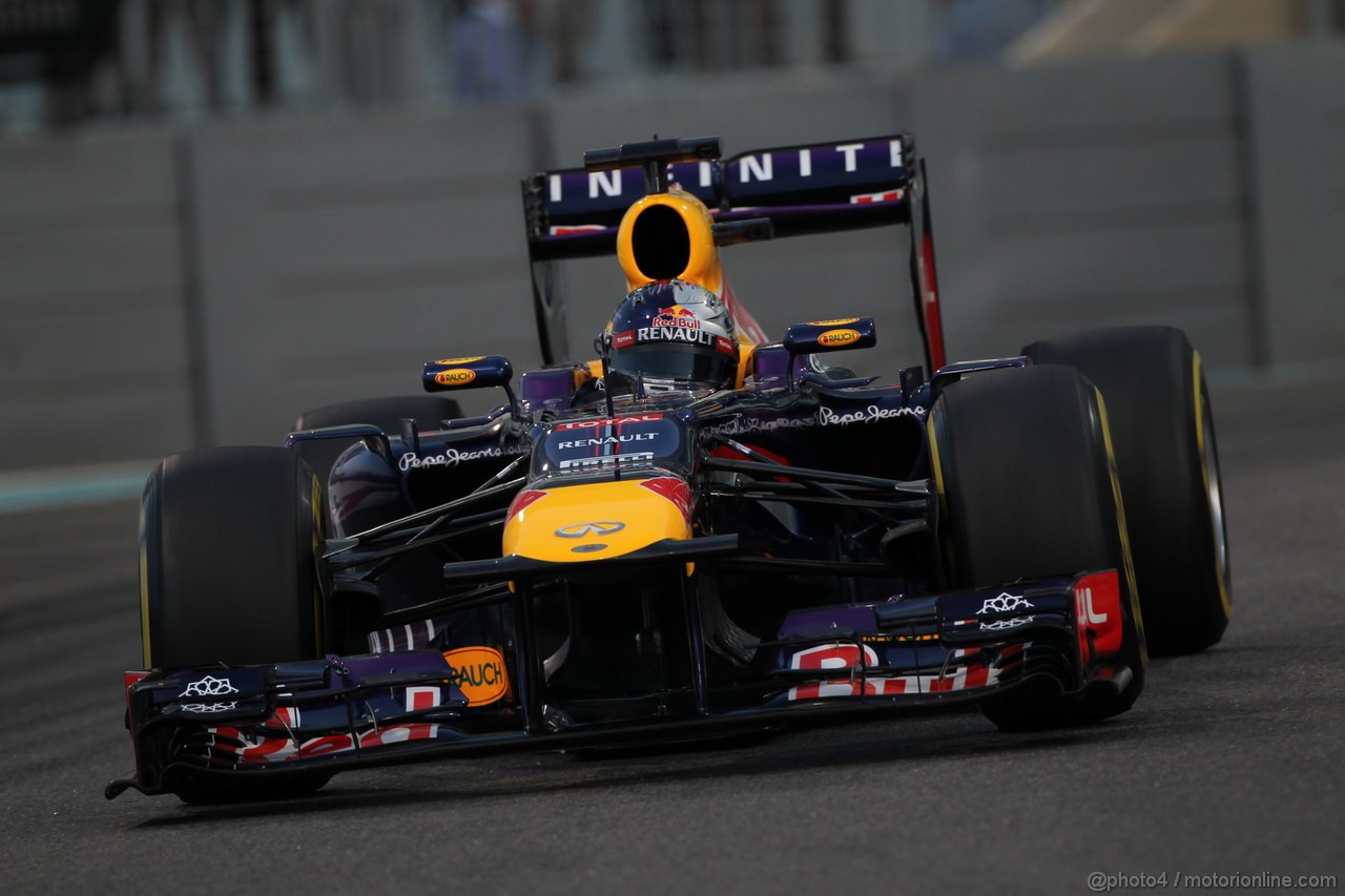 GP ABU DHABI, 02.11.2013- Qualifiche: Sebastian Vettel (GER) Red Bull Racing RB9 