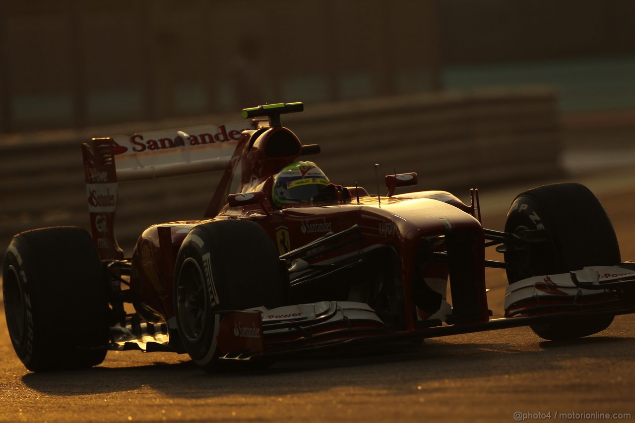 GP ABU DHABI, 02.11.2013- Qualifiche: Felipe Massa (BRA) Ferrari F138 