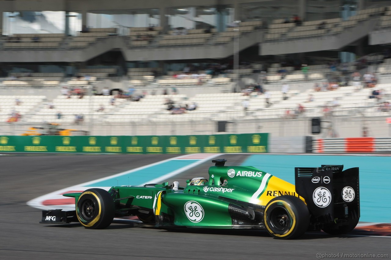 GP ABU DHABI, 02.11.2013- Qualifiche: Charles Pic (FRA) Caterham F1 Team CT03 