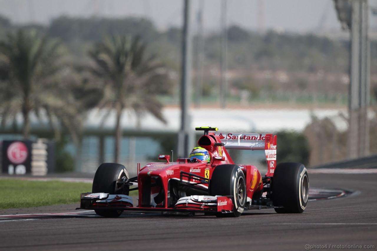GP ABU DHABI, 02.11.2013- Qualifiche: Felipe Massa (BRA) Ferrari F138 