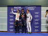 GP ABU DHABI, 02.11.2013- Qualifiche Parc Ferme Festeggiamenti, Pole position Mark Webber (AUS) Red Bull Racing RB9, 2nd Sebastian Vettel (GER) Red Bull Racing RB9, e 3rd Nico Rosberg (GER) Mercedes AMG F1 W04