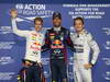 GP ABU DHABI, 02.11.2013- Qualifiche: Mark Webber (AUS) Red Bull Racing RB9 (pole position), Sebastian Vettel (GER) Red Bull Racing RB9 (secondo) e Nico Rosberg (GER) Mercedes AMG F1 W04 (terzo)