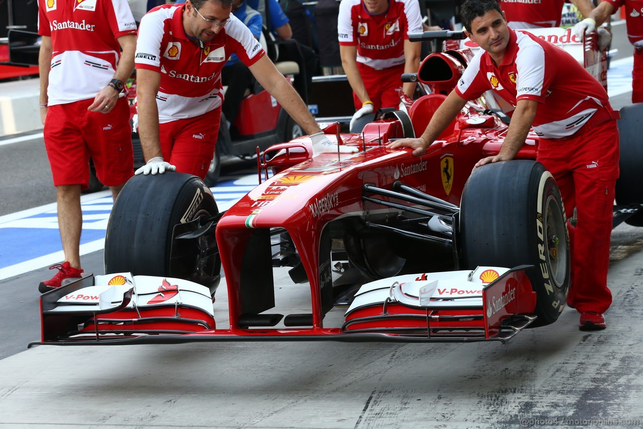 GP ABU DHABI, 01.11.2013- Ferrari F138 details