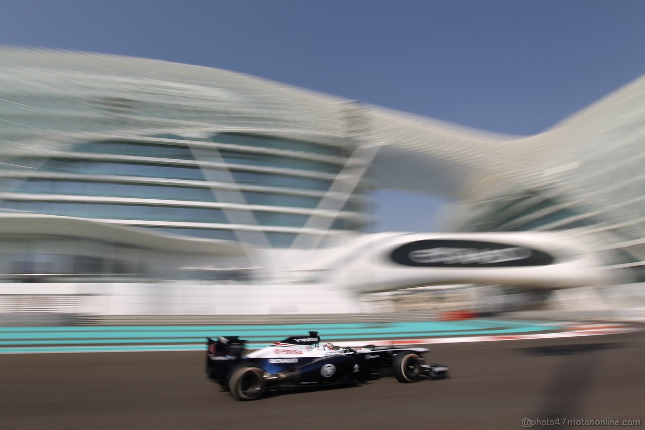 GP ABU DHABI, 01.11.2013- Prove Libere 1: Pastor Maldonado (VEN) Williams F1 Team FW35 