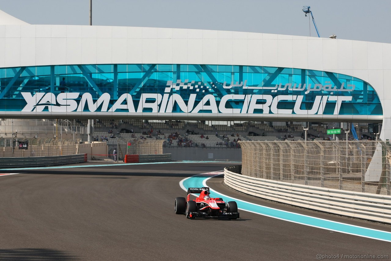 GP ABU DHABI, 01.11.2013- Prove Libere 1: Jules Bianchi (FRA) Marussia F1 Team MR02 
