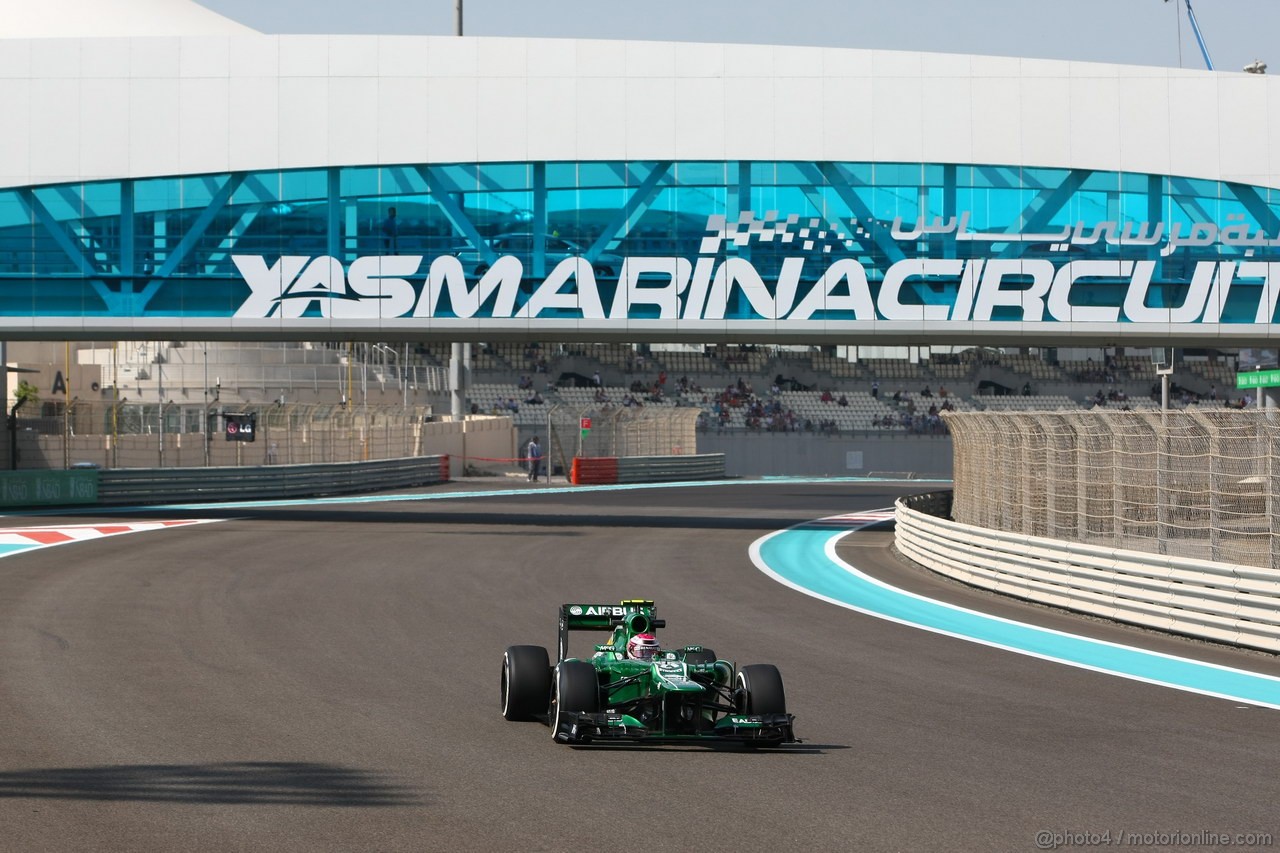 GP ABU DHABI, 01.11.2013- Prove Libere 1: Heikki Kovalainen (FIN) Caterham F1 Team CT03, Test Driver