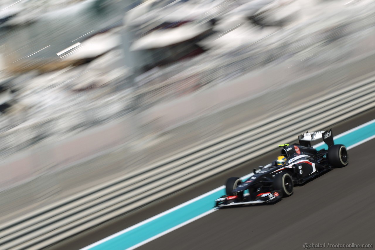 GP ABU DHABI, 01.11.2013- Prove Libere 1: Esteban Gutierrez (MEX), Sauber F1 Team C32 