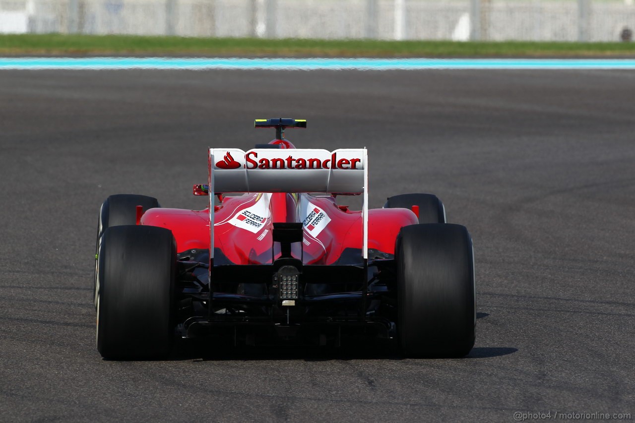 GP ABU DHABI, 01.11.2013- Prove Libere 1: Felipe Massa (BRA) Ferrari F138 