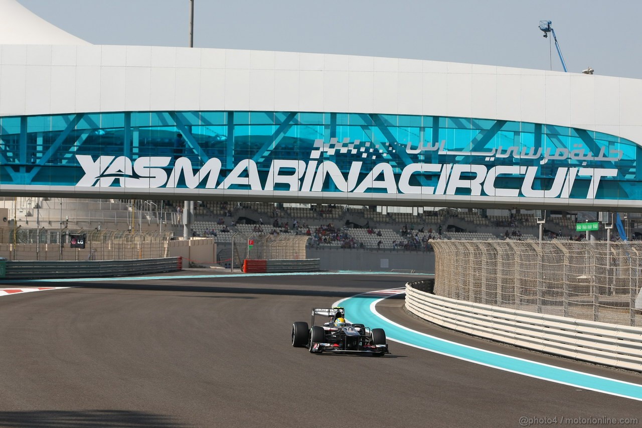 GP ABU DHABI, 01.11.2013- Prove Libere 1: Esteban Gutierrez (MEX), Sauber F1 Team C32 