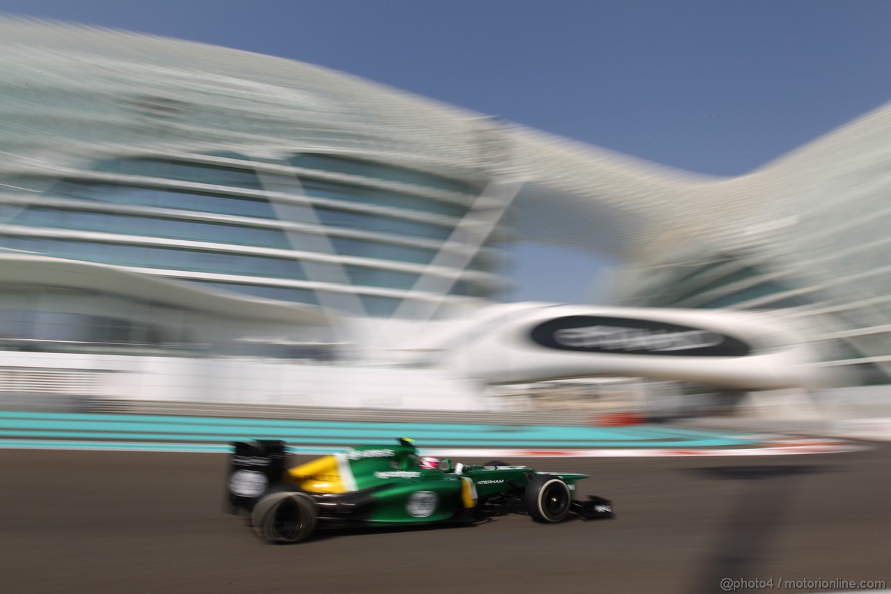 GP ABU DHABI, 01.11.2013- Prove Libere 1: Heikki Kovalainen (FIN) Caterham F1 Team CT03, Test Driver