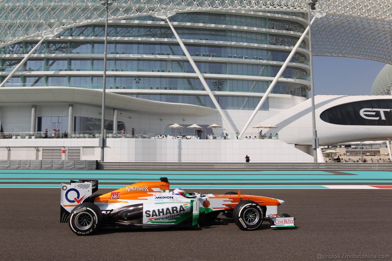 GP ABU DHABI, 01.11.2013- Prove Libere 1: Paul di Resta (GBR) Sahara Force India F1 Team VJM06 
