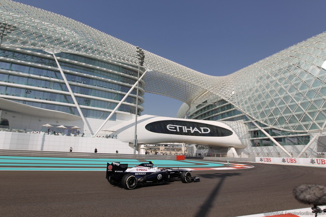 GP ABU DHABI, 01.11.2013- Prove Libere 1: Valtteri Bottas (FIN), Williams F1 Team FW35 