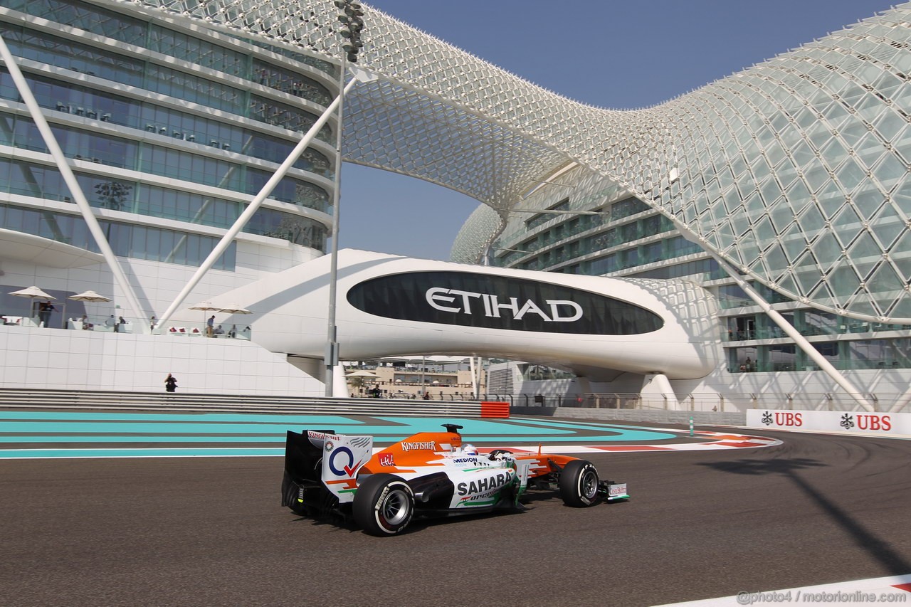 GP ABU DHABI, 01.11.2013- Prove Libere 1: Paul di Resta (GBR) Sahara Force India F1 Team VJM06 