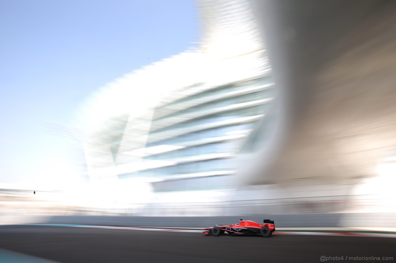 GP ABU DHABI, 01.11.2013- Prove Libere 1, Jules Bianchi (FRA) Marussia F1 Team MR02